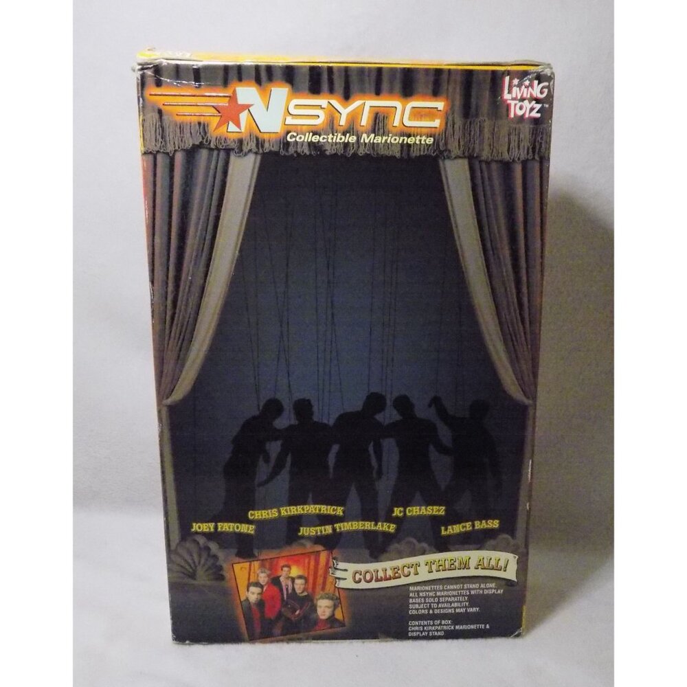 NSYNC Chris Kirkpatrick Collectible Marionette Doll Living Toyz 2000 Vintage - Picture 3 of 5